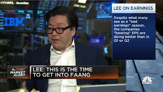 Fundstrats Tom Lee This is the time to get into FAANG [upl. by Annaihr619]