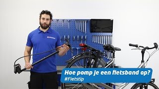 Hoe pomp je een fietsband op oa Frans ventiel  Fietstip [upl. by Shiekh]