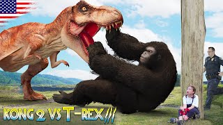 New Action Dinosaur Movies 2023 Full  Kong 2 Vs Trex  Jurassic Park 4  Dinosaur rexy  Mssandy [upl. by Aromat]