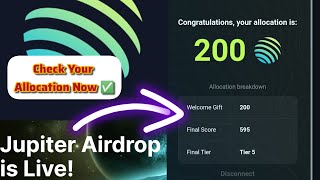 Jupiter Airdrop On Solana How To Qualify 2024  Check Your Allocation Now ✅🔥 [upl. by Dougal]