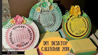 DIY Desktop calendar 2018 [upl. by Tichonn663]