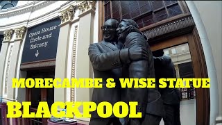 Morecambe amp Wise Statue  Winter Gardens Blackpool Lancashire blackpool [upl. by Eidualc]