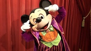 Talking Mickey Mouse at Mickeys Not So Scary Halloween Party 2015 Shows Us quotThe Mind Readerquot [upl. by Tichon665]