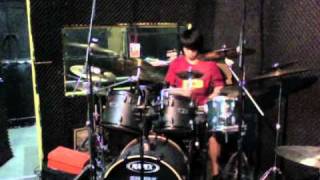 Texas In July  Hook Line and Sinner drum cover [upl. by Yenffad]