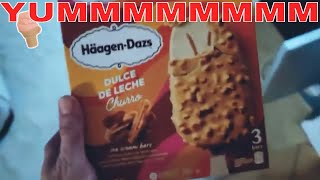 Delicious Ice Cream Bar Hagen Daz Dulce De Leche Classic Review [upl. by Letreece]