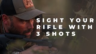 Sight in a rifle with just 3 shots [upl. by Annaes]