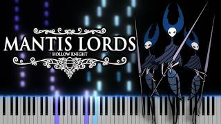 Mantis Lords  Piano Tutorial from Hollow Knight [upl. by Auqemahs]