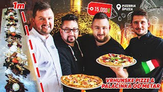 VRHUNSKE PIZZE IZ NAJSKUPLJE TALIJANSKE PEĆI palačinka od METAR  PIZZERIA ŠPIZZA [upl. by Araiet968]