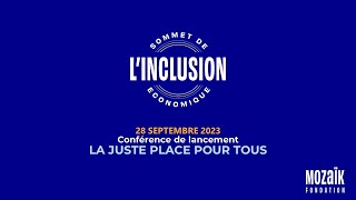 La conférence de lancement du Sommet de lInclusion Économique 2023 [upl. by Gunzburg894]