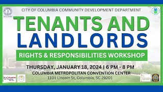 Tenants and Landlords Rights amp Responsibilities Workshop [upl. by Atsahs]