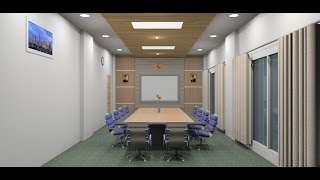 Sketchup tutorial interior design make a Meeting room [upl. by Shirlee339]