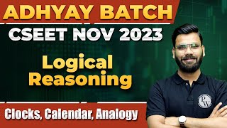 Clocks amp Calendar  Logical Reasoning For CSEET  CSEET Nov 2023 [upl. by Accever]