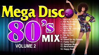 Mega Disco 80s Mix  Best of 80s Disco Music Volume 2 [upl. by Ingrid109]