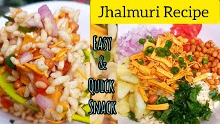 Jhalmuri  Snack Recipe  Easy Recipe at Home  Quick Snack  Evening Craving Snacks [upl. by Esydnac]