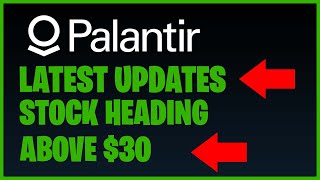 Palantir Stock Updates Major Contract Wins Stock Heading above 30 [upl. by Ahsinoj]