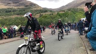 Pre’65 Scottish Trial 2019 Parade through Kinlochleven [upl. by Attelliw120]