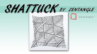 如何畫官方圖樣How to draw the Zentangle® Pattern SHATTUCK沙特克 [upl. by Gold]