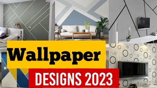 Top 50 geometric wall painting ideas  2023 new designs [upl. by Hera]