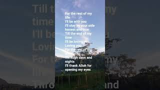 for the rest of my life MAHER ZAINshortvideo lagubaratromantis song [upl. by Merrel279]