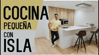 Cocinas pequeñas con Isla Cocina Santos CJR [upl. by Leatri459]