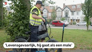 Politie controleert fatbikes in Haarlem [upl. by Kitti354]