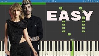 How to play I Dont Wanna Live Forever  EASY Piano Tutorial  Zayn amp Taylor Swift [upl. by Naveb]