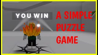 A SIMPLE PUZZLE GAME Full Wakthrough  ALL LEVELS  Roblox [upl. by Myrah522]