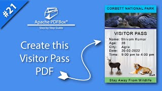 How to create pdf using Apache Pdfbox Library PDFBox create PDF pdfbox create pdf from template [upl. by Forester353]