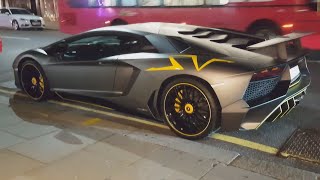 BEST of SUPERCARS in London 2021 Playboy in Aston Martin M2 Acceleration Murcielago 6 SVs [upl. by Hploda]