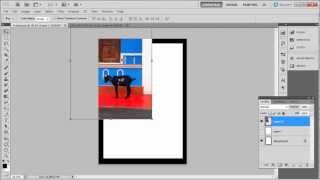 How to Place Photo in Frame in Photoshop CS5 [upl. by Ardnekan]