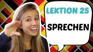 GERMAN LESSON 25 Learn the verb TO SPEAK in German 🗣 [upl. by Shae]