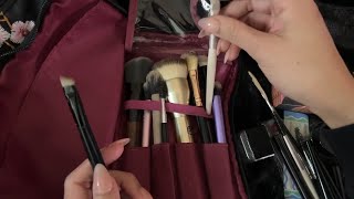 ASMR Rummaging amp Organizing Makeup Bag  No Talking [upl. by Ocsirf956]