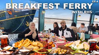 MOST EXPENSIVE FERRY BREAKFAST 🥞  BOSPHORUS SEA TOUR 🇹🇷 [upl. by Magdau]