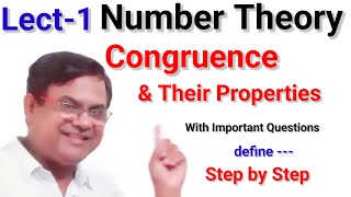 CONGRUENCE  Congruence  Number Theory  Linear Congruence amp Their Solution [upl. by Aroled]