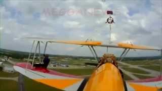 Pilot wing walker die in crash at Ohio air show [upl. by Lorrayne]