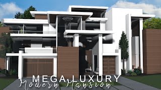 Bloxburg Mega Luxury Modern Mansion  No Large Plot ROBLOX bloxburg [upl. by Tiana]