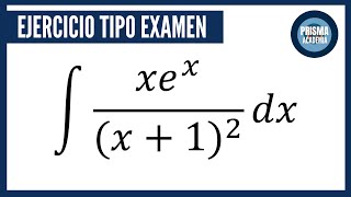 INTEGRAL TIPO EXAMEN  INTEGRACIÓN POR PARTES  EJERCICIO RESUELTO [upl. by Cooley]