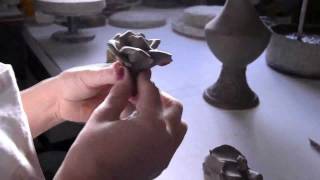 Hand made Ceramic Rose Italian Ceramics of Bassano [upl. by Leirud]