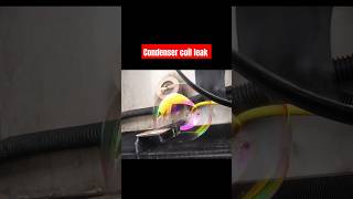 Condenser Coil Leak Kaise Check Kare  How To Check Condenser Coil Leak shorts reeferking trend [upl. by Shaya]