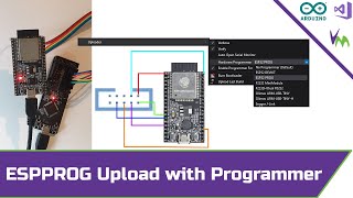 Upload Arduino Code Using Programmer ESPPROG [upl. by Llerdnam]