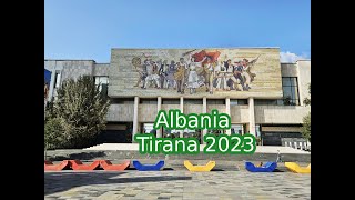 Albania Tirana 2023  Pyramid of Tiranastreets Tanners Bridge  Walking tour [upl. by Yrocej332]