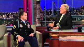 Staff Sgt Salvatore Giunta on David Letterman 20101124 4 [upl. by Romelle]