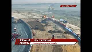 PRIMARUL TOMA IN VIZITĂ PE AUTOSTRADA A 7 [upl. by Spurgeon]