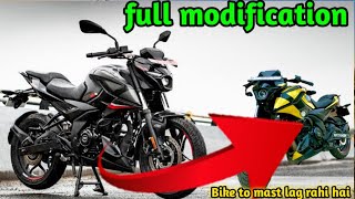 Pulsar N 160 full modification  Bajaj Pulsar N 160 kyakya mortification karvaye  2023  Hindi [upl. by Novonod]