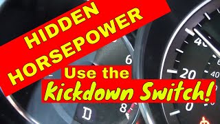 MAZDA Gas Pedal Kickdown or Stepdown ClickSwitch  Downshift Performance [upl. by Akemeuwkuhc947]