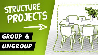 Group and Ungroup Objects  pConplanner Tutorial [upl. by Attela]