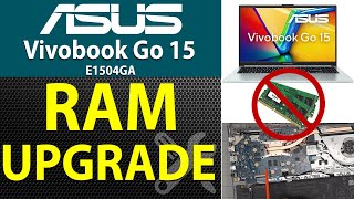 Upgrade RAM on Asus Vivobook Go 15 E1504GA Laptop NJ083W [upl. by Mireielle]