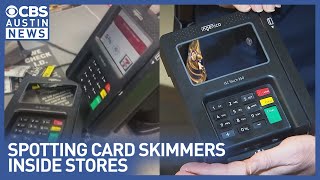 How to spot credit card skimmers hidden inside grocery stores ATMs and gas stations [upl. by Reeher]