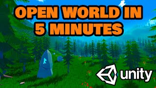 Build a beautiful 3D open world in 5 minutes  Unity [upl. by Caldwell]