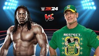 WWE 2K24 Booker T VS John Cena  Extreme Rules Match  WWE Championship [upl. by Brooking]